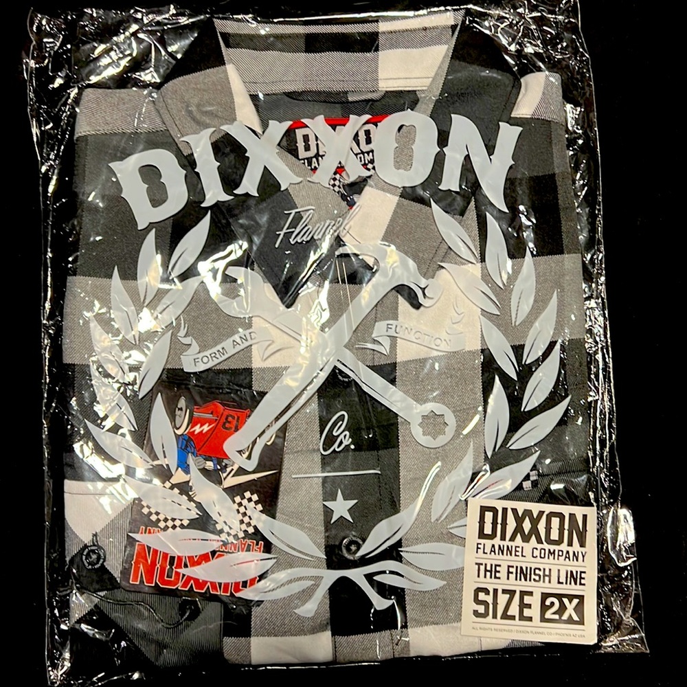 DIXXON Flannel Co. “The Finish Line” NIB. Original packaging. Never opened. 2X